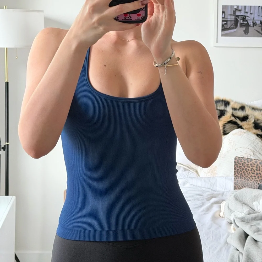 SET Active Ribbed Racerback Tank - Picture 3 of 7